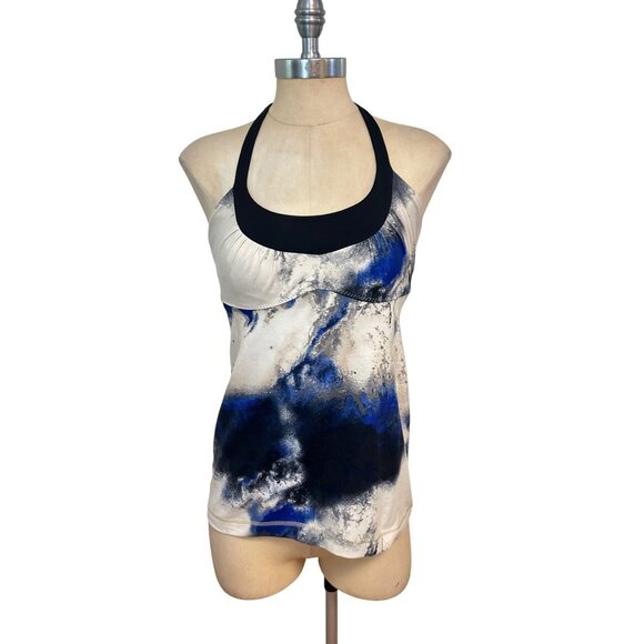 Lululemon Athletica Scoop Me Up Tank Milky Way Multi Print/Black Racerback 8 - Picture 4 of 8